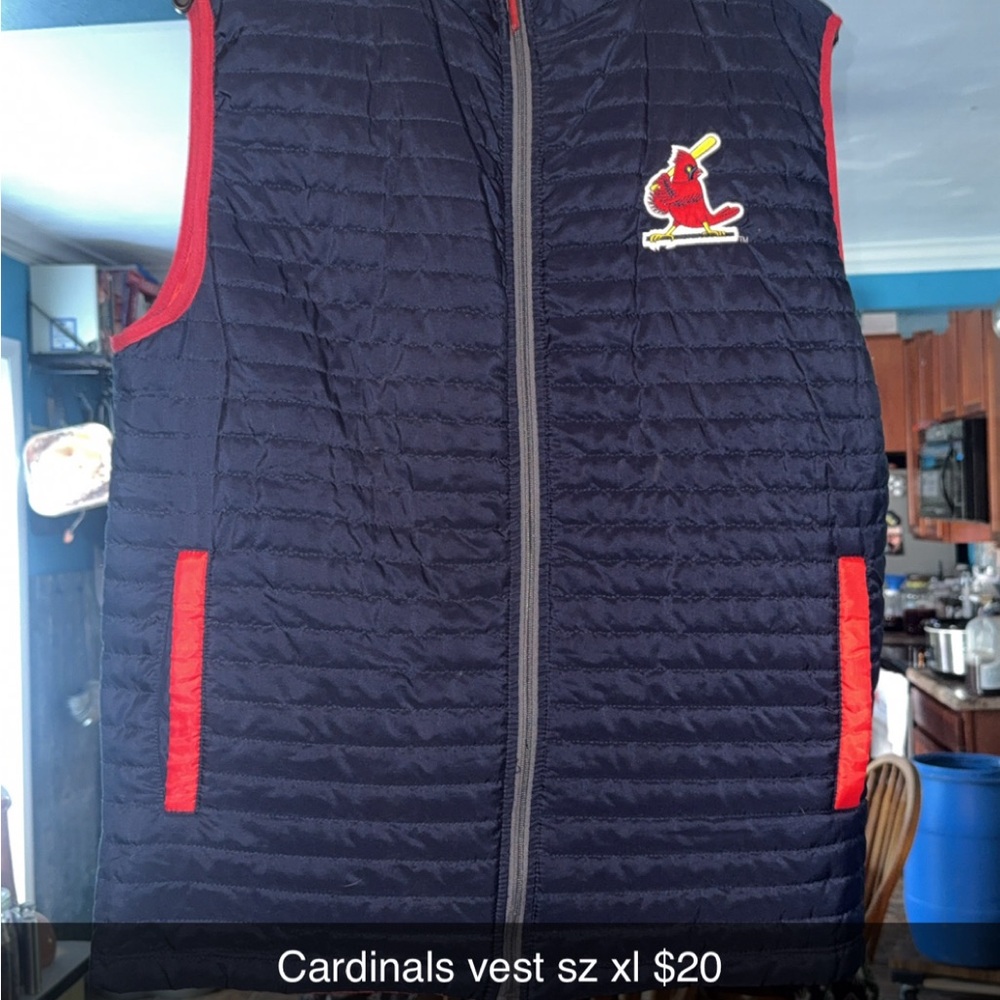 Cardinals Navy Quilted Vest